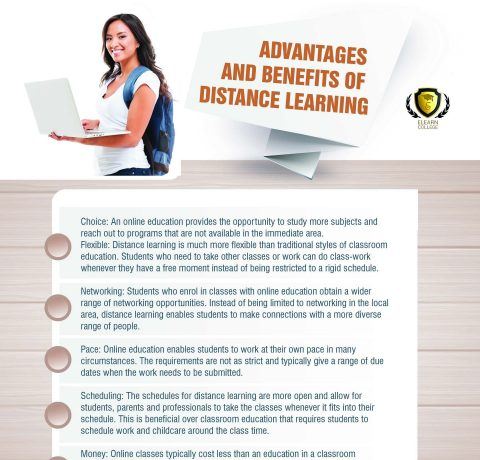 Advantages And Benefits Of Distance Learning Infographic