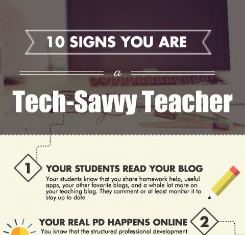 10 Signs You Are a Tech-Savvy Teacher Infographic