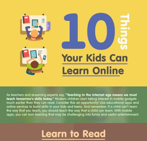 10 Things Your Kids Can Learn Online Infographic