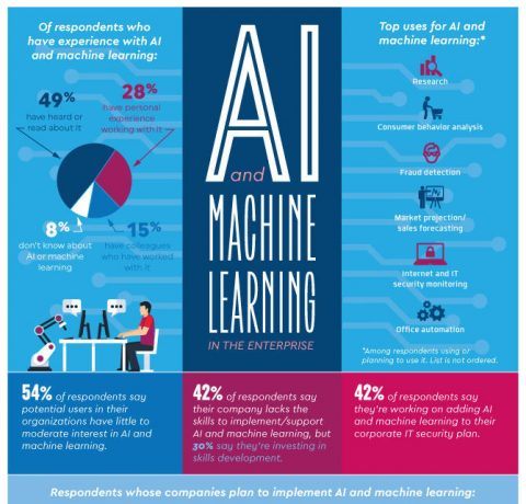 Artificial Intelligence and Machine Learning Infographic