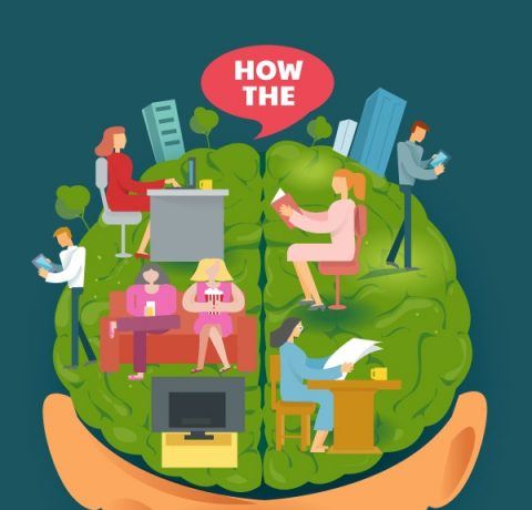 How Our Brain Processes Different Kinds of Content Infographic