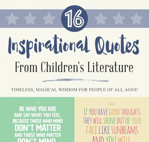 Inspirational Quotes from Children's Literature infographic