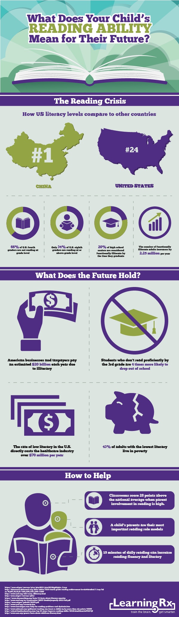 The Importance of Your Child's Reading Ability Infographic