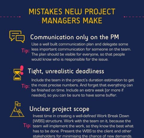 Mistakes New Project Managers Make Infographic