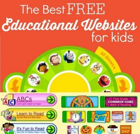 The Best Free Educational Websites for Kids Infographic