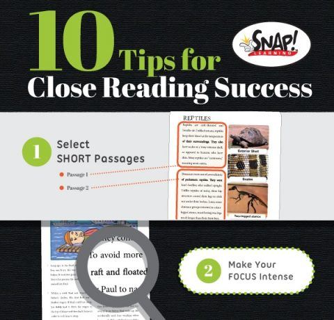 10 Tips for Close Reading Activities Infographic