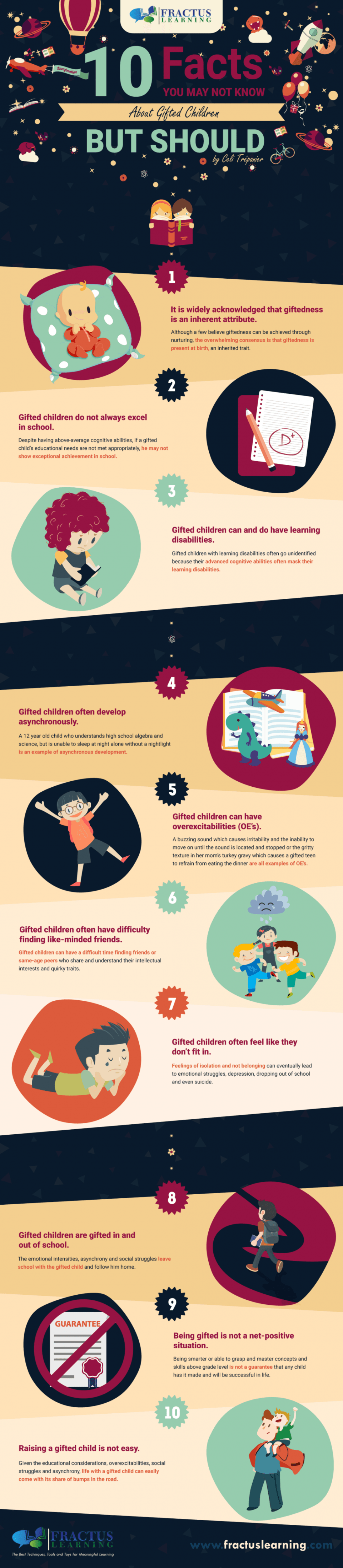 10 Facts You May Not Know About Gifted Children Infographic