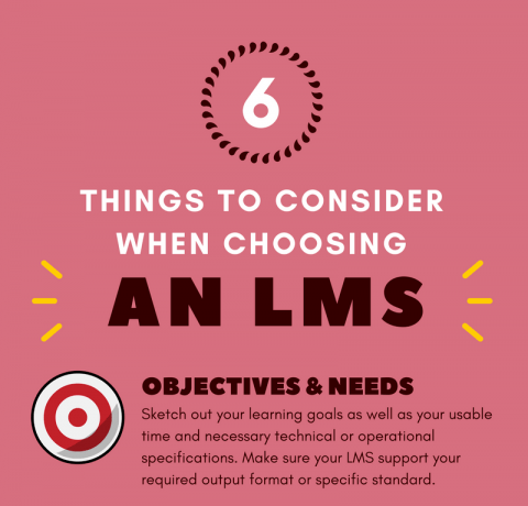 6 Things to Bear in Mind When Choosing an LMS Infographic