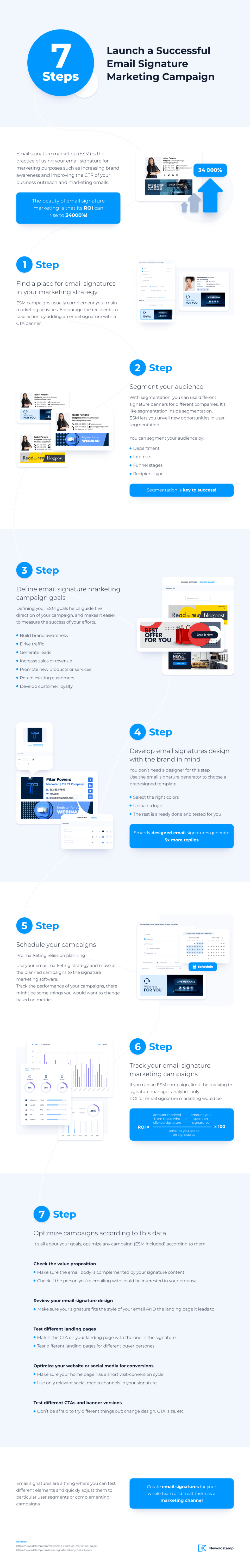7 Steps to Launching a Successful Email Signature Marketing Campaign—Infographic