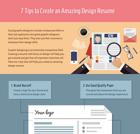 7 Tips to Create an Amazing Design Resume Infographic