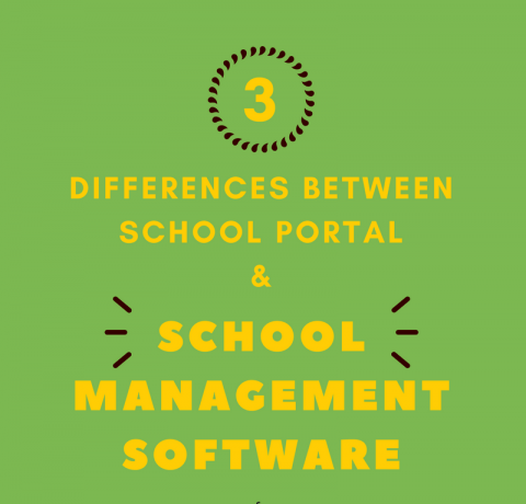 School Portal Vs School Management Software Infographic