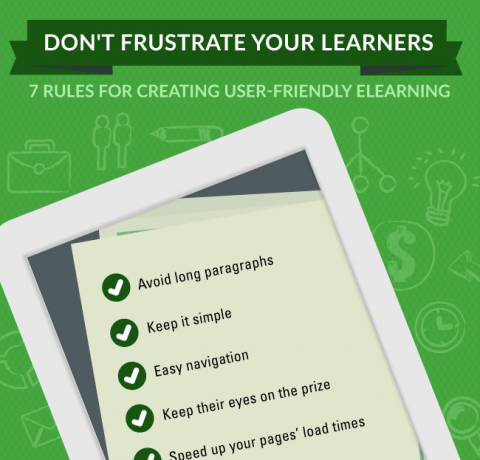 How to Create User-friendly eLearning Courses Infographic