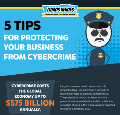 5 Tips For Protecting Your Business From Cybercrime Infographic