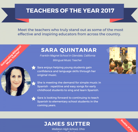 Teachers of the Year 2017 Infographic