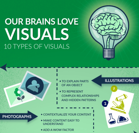 Types of Visual Content to Improve Learner Engagement Infographic